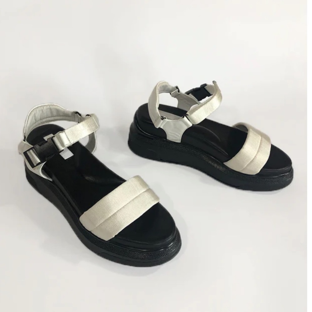 Suzanne Rae Buckle Velcro Sandal size 38